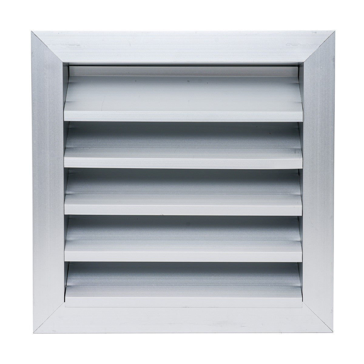 10"x10" Anodized Aluminum Exterior Wall Louver, Weatherproof Rain & Rust Resistant Vent Cover