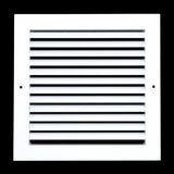 10"x10" White Aluminum Rust-Free Return Air Grille, High-Airflow HVAC Cold Air Intake for Wall & Ceiling