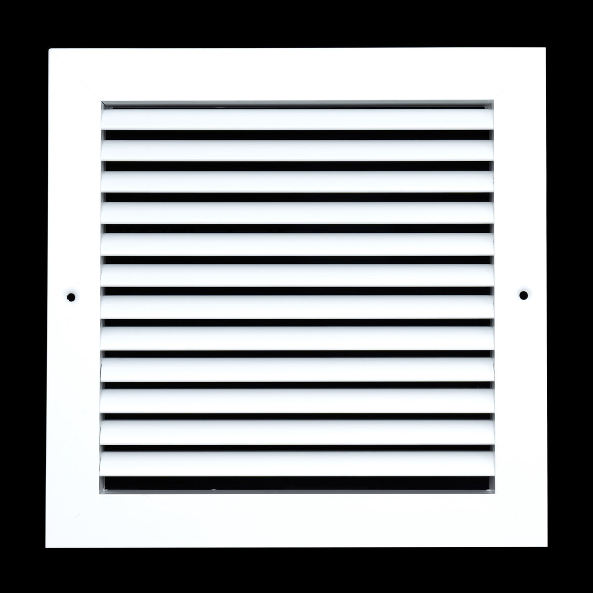 10"x10" White Aluminum Rust-Free Return Air Grille, High-Airflow HVAC Cold Air Intake for Wall & Ceiling
