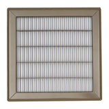 10"x10" Brown Steel Return Air Floor Grille, Walkable Heavy-Duty Fixed-Blade Vent Cover