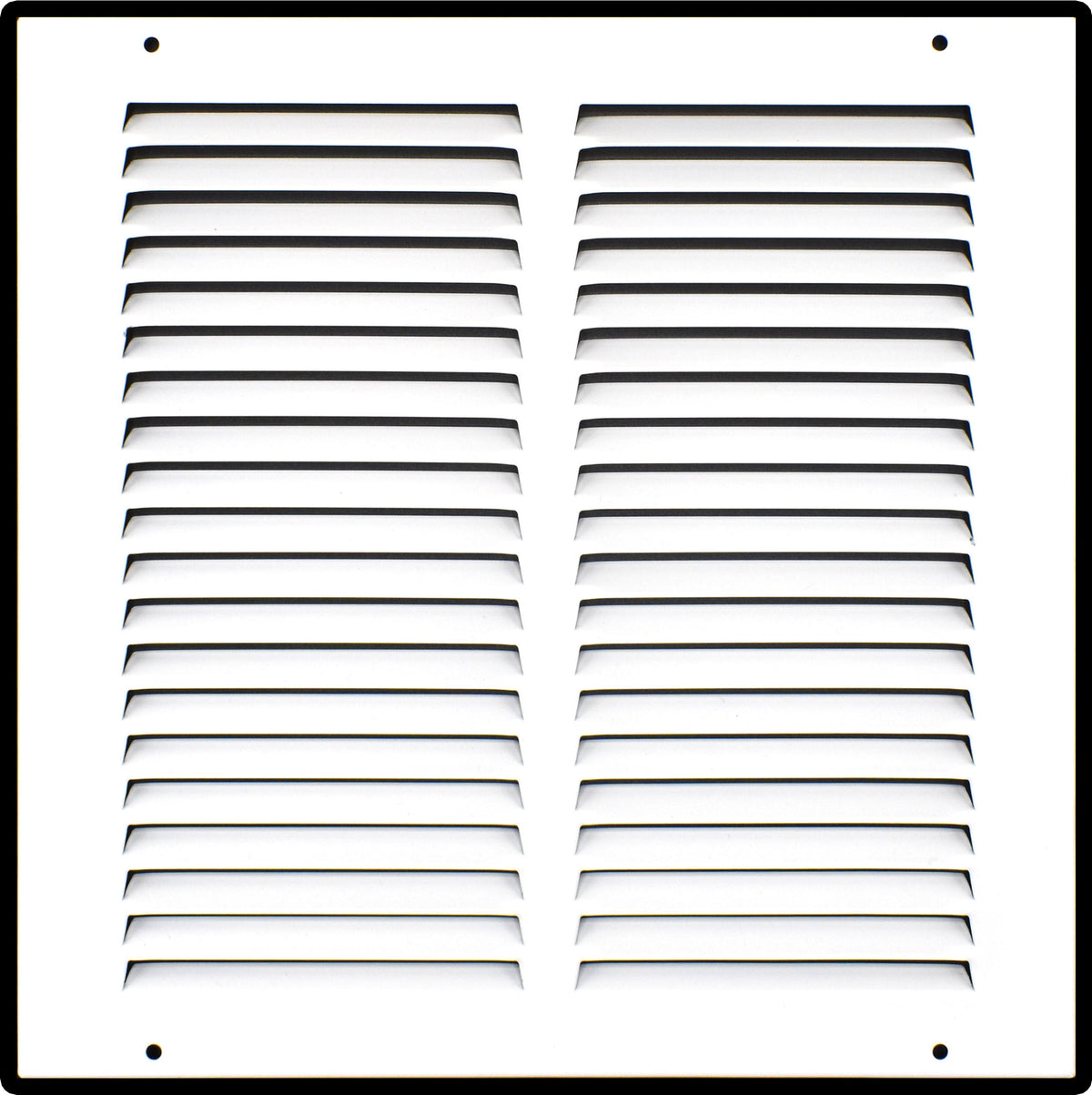 10"x10" White Steel Return Air Grille, High-Airflow HVAC Cold Air Intake for Wall & Ceiling