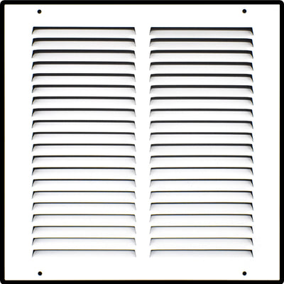 10"x10" White Steel Return Air Grille, High-Airflow HVAC Cold Air Intake for Wall & Ceiling