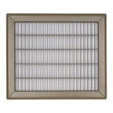 10"x12" Brown Steel Return Air Floor Grille, Walkable Heavy-Duty Fixed-Blade Vent Cover