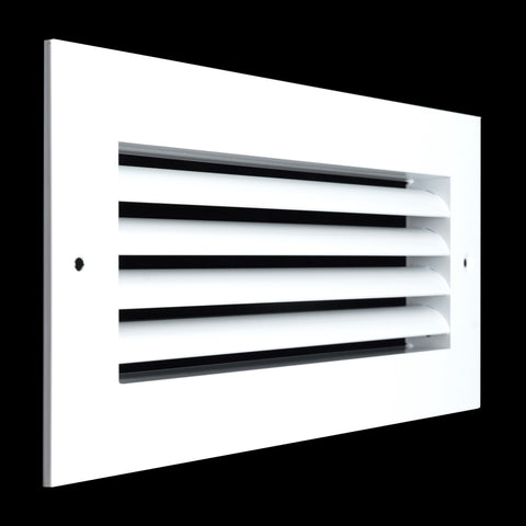 10"x4" White Aluminum Rust-Free Return Air Grille, High-Airflow HVAC Cold Air Intake for Wall & Ceiling