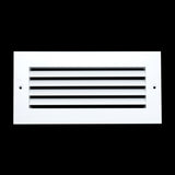 10"x4" White Aluminum Rust-Free Return Air Grille, High-Airflow HVAC Cold Air Intake for Wall & Ceiling