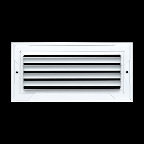 10"x4" White Aluminum Rust-Free Return Air Grille, High-Airflow HVAC Cold Air Intake for Wall & Ceiling