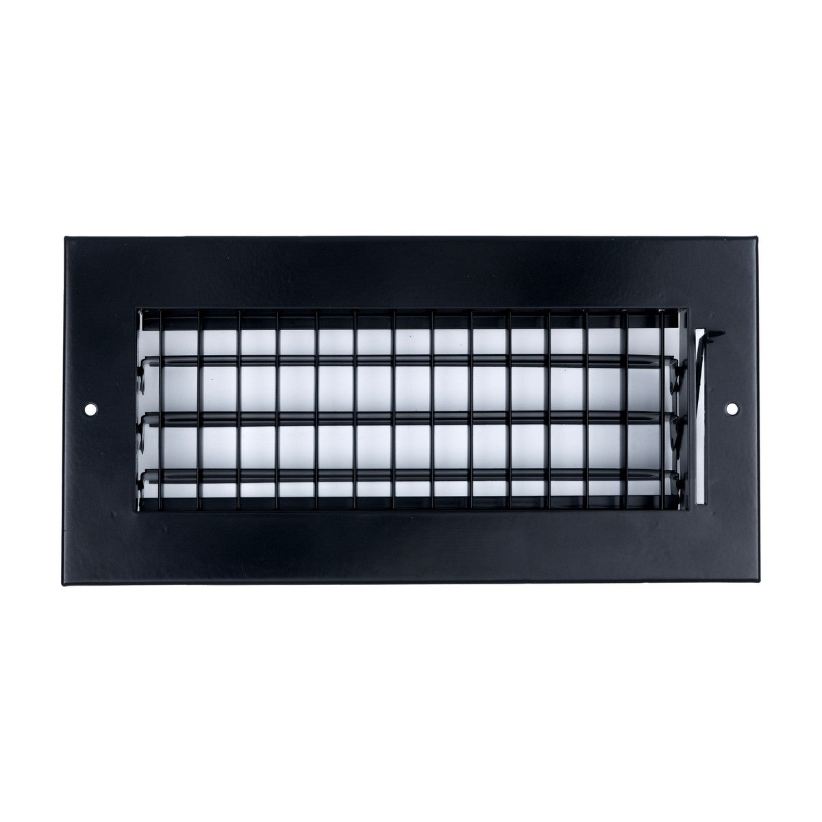 10"x4" Black Steel Adjustable Supply Register, Air Vent Cover with Damper for Sidewall Or Ceiling