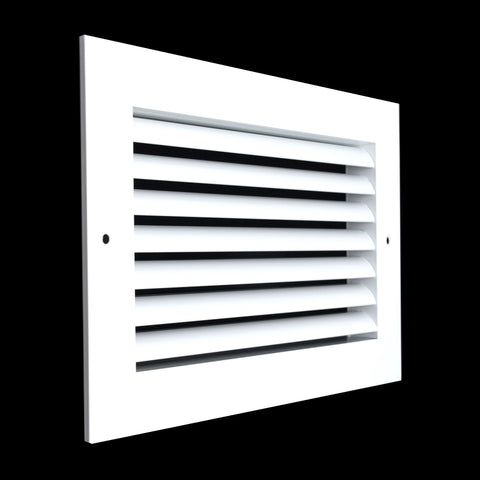10"x6" White Aluminum Rust-Free Return Air Grille, High-Airflow HVAC Cold Air Intake for Wall & Ceiling