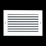 10"x6" White Aluminum Rust-Free Return Air Grille, High-Airflow HVAC Cold Air Intake for Wall & Ceiling