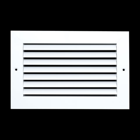10"x6" White Aluminum Rust-Free Return Air Grille, High-Airflow HVAC Cold Air Intake for Wall & Ceiling