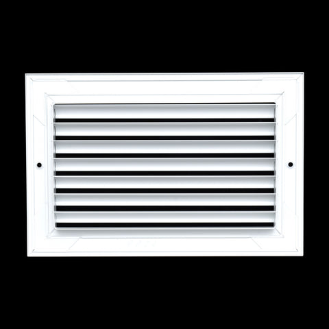 10"x6" White Aluminum Rust-Free Return Air Grille, High-Airflow HVAC Cold Air Intake for Wall & Ceiling