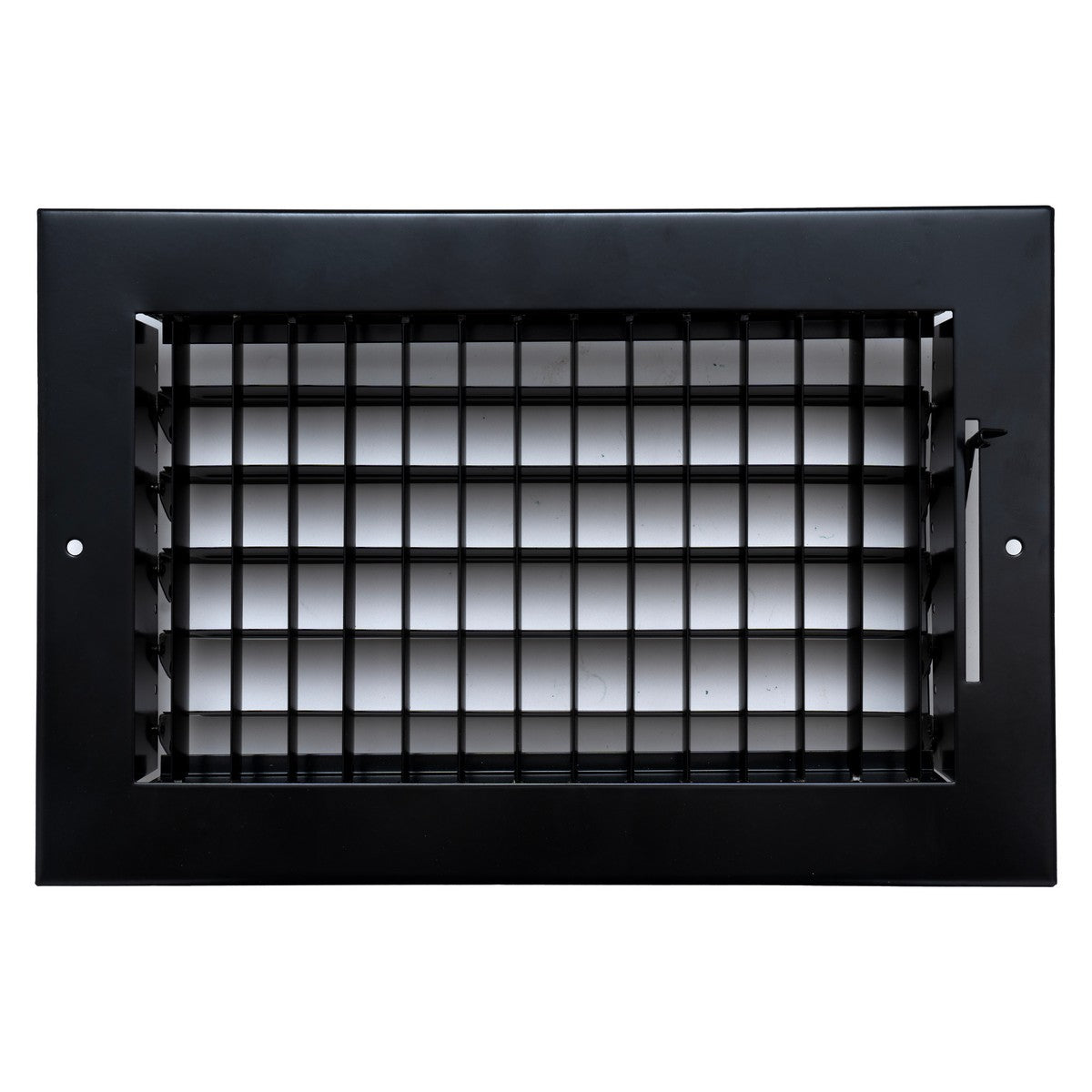 10"x6" Black Steel Adjustable Supply Register, Air Vent Cover with Damper for Sidewall Or Ceiling
