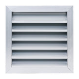 12"x12" Anodized Aluminum Exterior Wall Louver, Weatherproof Rain & Rust Resistant Vent Cover