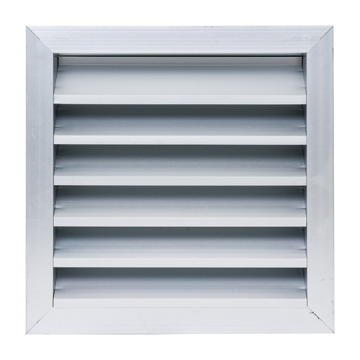 12"x12" Anodized Aluminum Exterior Wall Louver, Weatherproof Rain & Rust Resistant Vent Cover