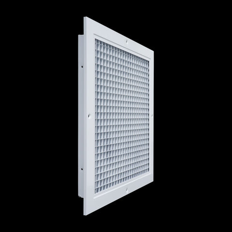 12"x12" White Aluminum Eggcrate Return Air Grille, Low-Noise High-Airflow Rust-Proof Vent Cover