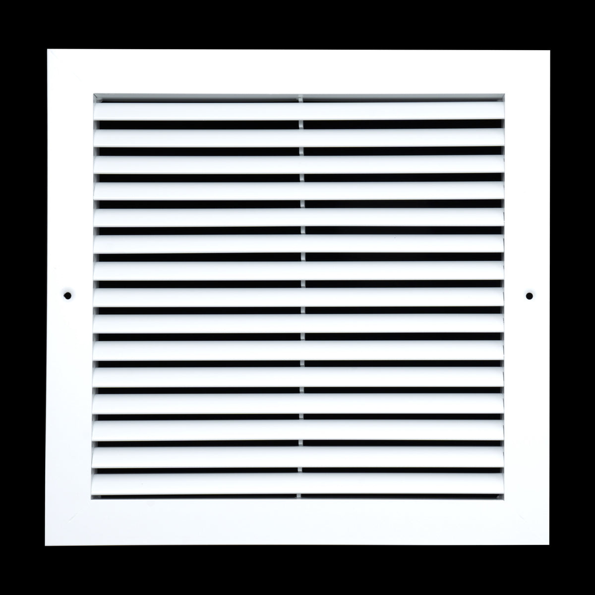 12"x12" White Aluminum Rust-Free Return Air Grille, High-Airflow HVAC Cold Air Intake for Wall & Ceiling