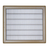 12"x14" Brown Steel Return Air Floor Grille, Walkable Heavy-Duty Fixed-Blade Vent Cover