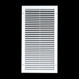 12"x24" White Aluminum Rust-Free Return Air Grille, High-Airflow HVAC Cold Air Intake for Wall & Ceiling