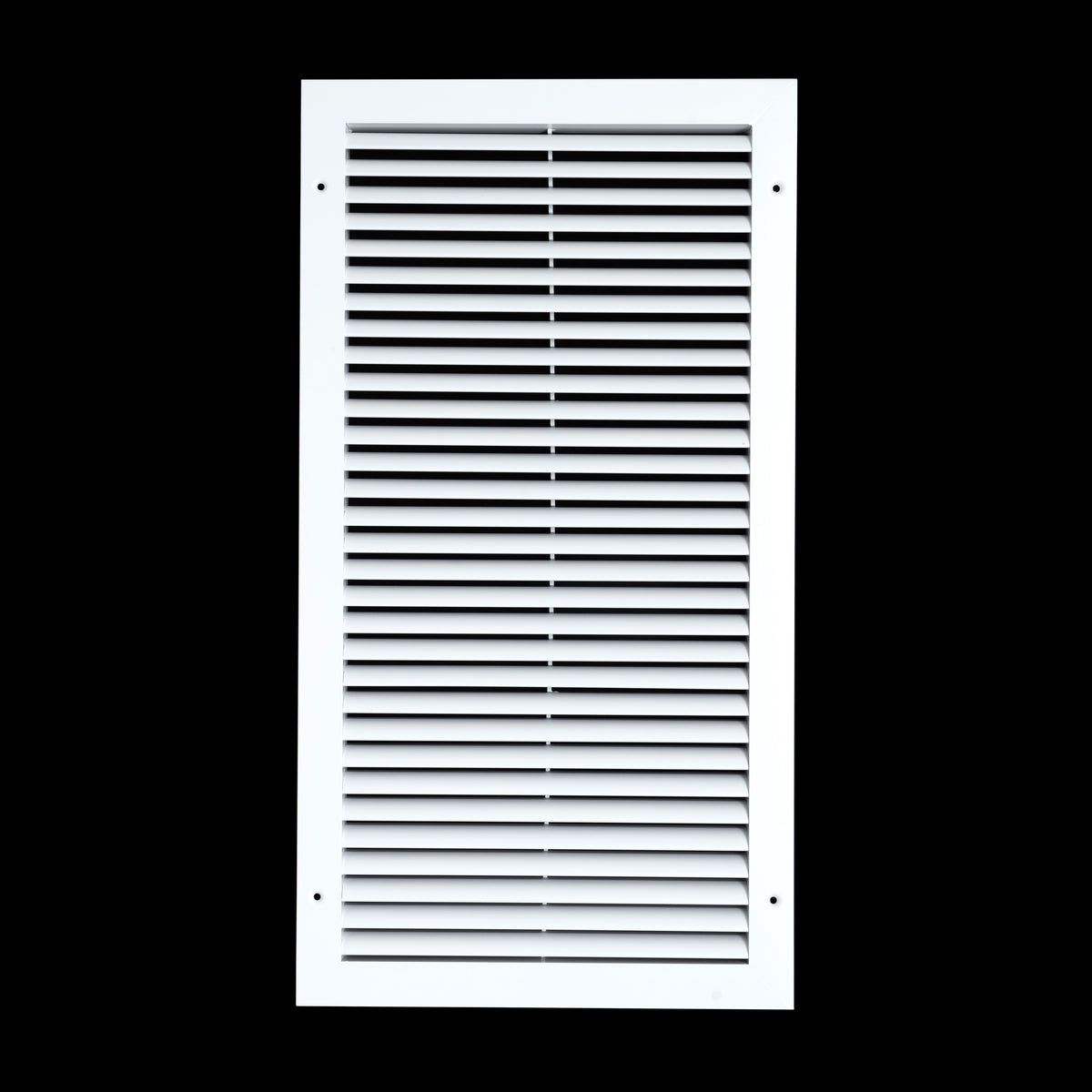 12"x24" White Aluminum Rust-Free Return Air Grille, High-Airflow HVAC Cold Air Intake for Wall & Ceiling