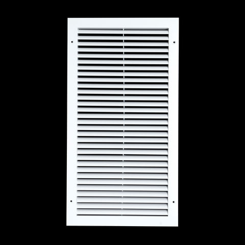 12"x24" White Aluminum Rust-Free Return Air Grille, High-Airflow HVAC Cold Air Intake for Wall & Ceiling