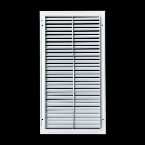 12"x24" White Aluminum Rust-Free Return Air Grille, High-Airflow HVAC Cold Air Intake for Wall & Ceiling