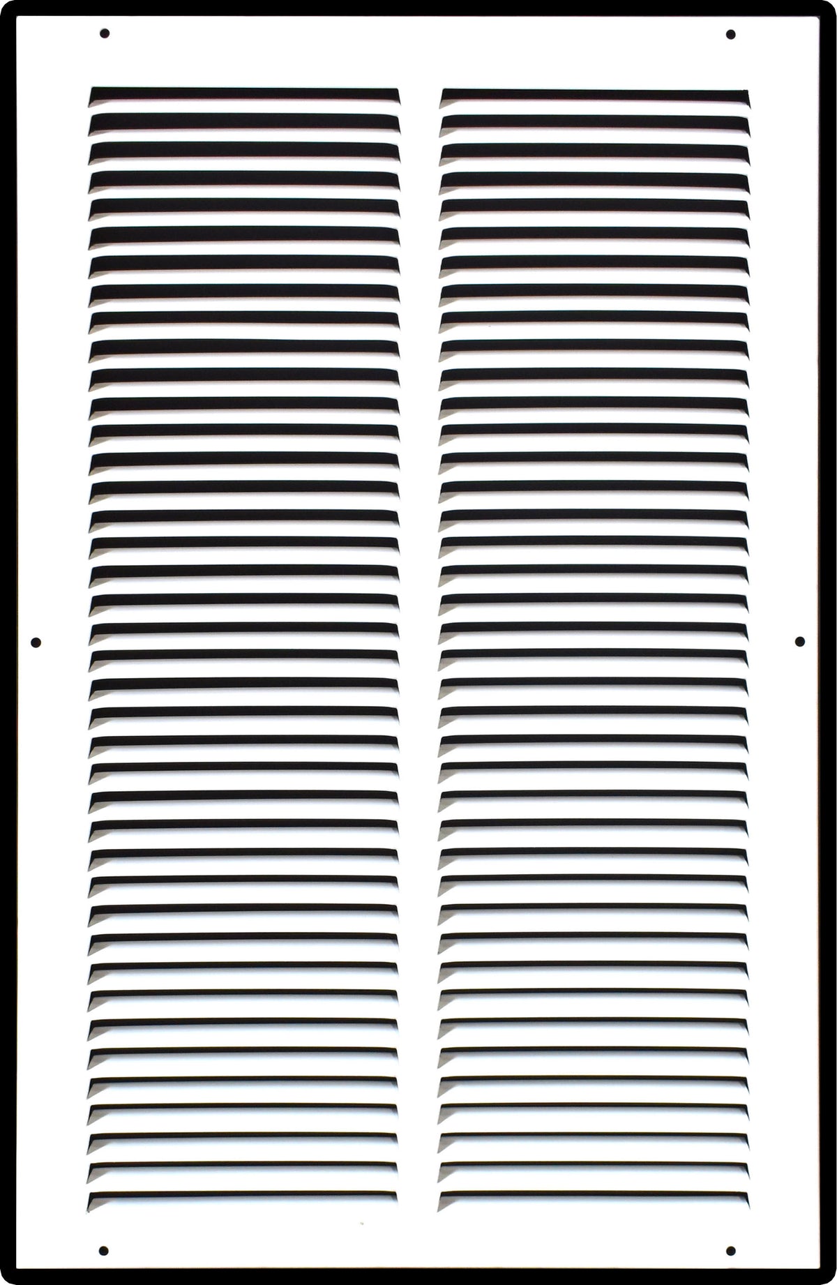 12"x24" White Steel Return Air Grille, High-Airflow HVAC Cold Air Intake for Wall & Ceiling
