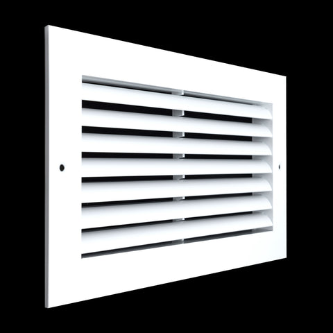 12"x6" White Aluminum Rust-Free Return Air Grille, High-Airflow HVAC Cold Air Intake for Wall & Ceiling