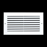 12"x6" White Aluminum Rust-Free Return Air Grille, High-Airflow HVAC Cold Air Intake for Wall & Ceiling