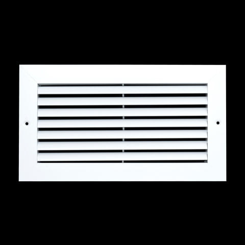 12"x6" White Aluminum Rust-Free Return Air Grille, High-Airflow HVAC Cold Air Intake for Wall & Ceiling