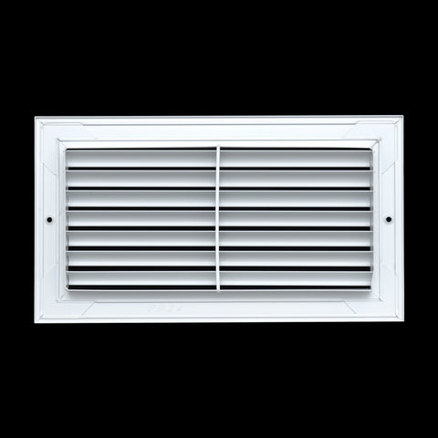 12"x6" White Aluminum Rust-Free Return Air Grille, High-Airflow HVAC Cold Air Intake for Wall & Ceiling