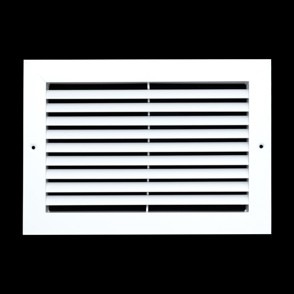 12"x8" White Aluminum Rust-Free Return Air Grille, High-Airflow HVAC Cold Air Intake for Wall & Ceiling