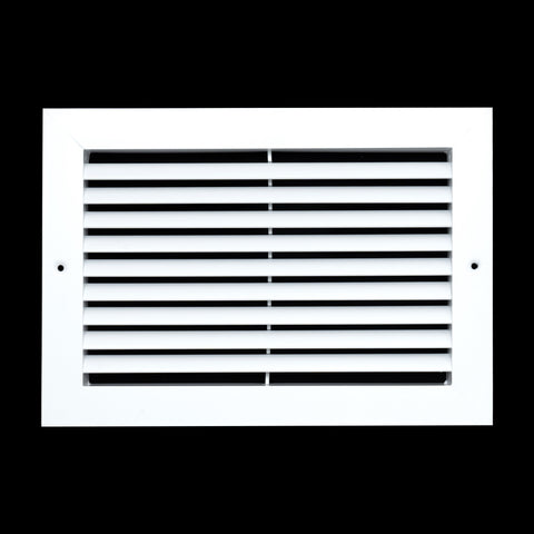 12"x8" White Aluminum Rust-Free Return Air Grille, High-Airflow HVAC Cold Air Intake for Wall & Ceiling