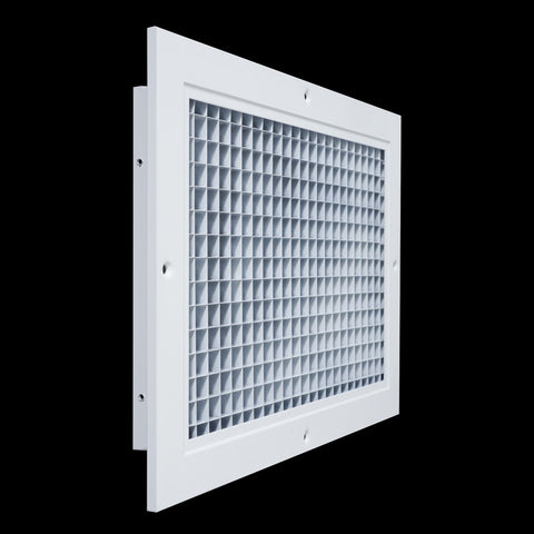 12"x8" White Aluminum Eggcrate Return Air Grille, Low-Noise High-Airflow Rust-Proof Vent Cover
