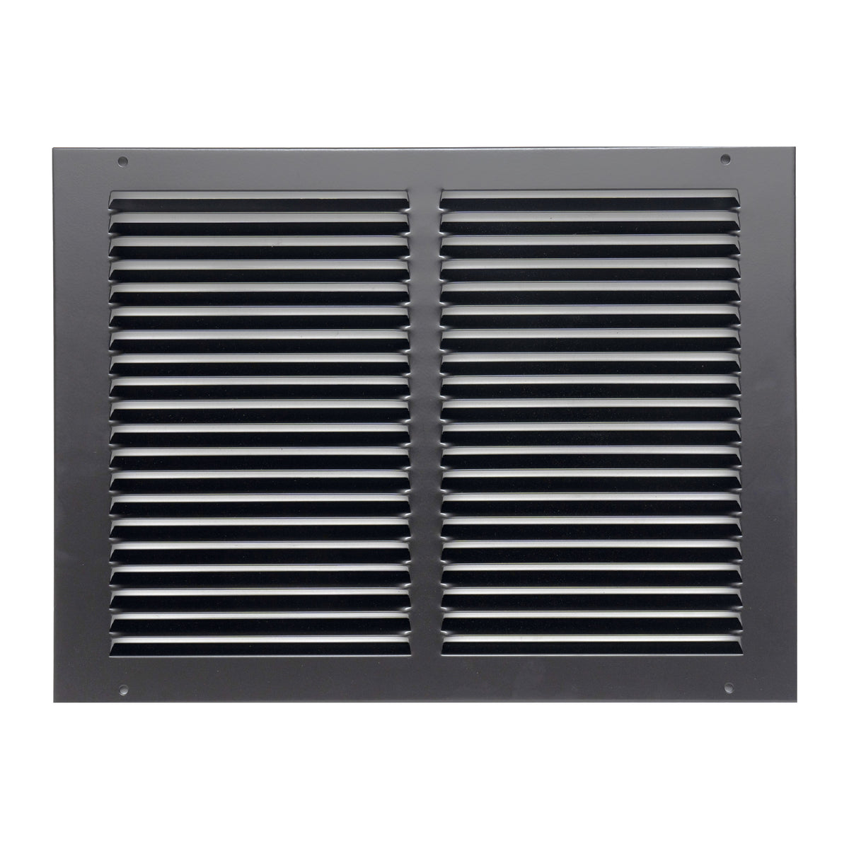 14"x10" Black Steel Return Air Grille, High-Airflow HVAC Cold Air Intake for Wall & Ceiling