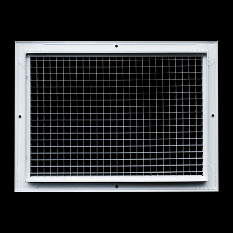 14"x10" White Aluminum Eggcrate Return Air Grille, Low-Noise High-Airflow Rust-Proof Vent Cover