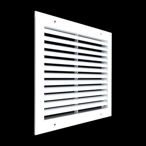 14"x10" White Aluminum Rust-Free Return Air Grille, High-Airflow HVAC Cold Air Intake for Wall & Ceiling