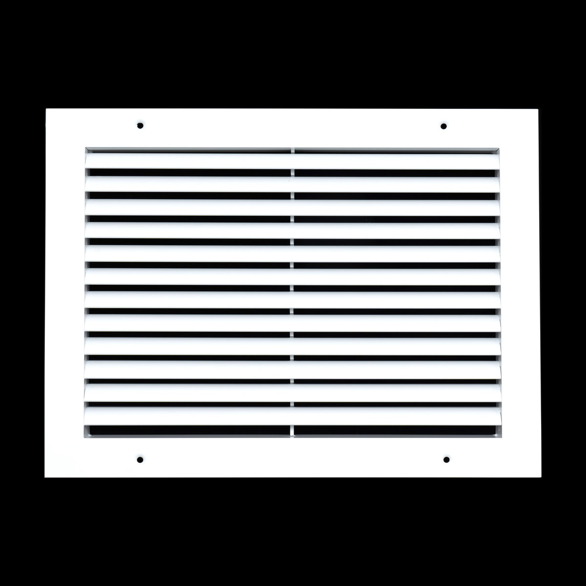 14"x10" White Aluminum Rust-Free Return Air Grille, High-Airflow HVAC Cold Air Intake for Wall & Ceiling