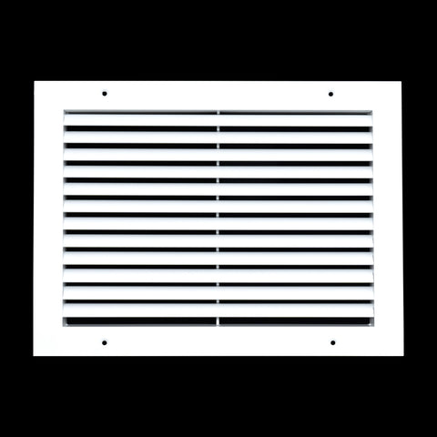 14"x10" White Aluminum Rust-Free Return Air Grille, High-Airflow HVAC Cold Air Intake for Wall & Ceiling