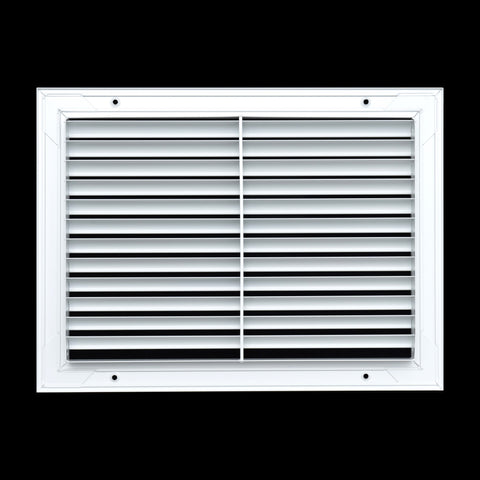 14"x10" White Aluminum Rust-Free Return Air Grille, High-Airflow HVAC Cold Air Intake for Wall & Ceiling