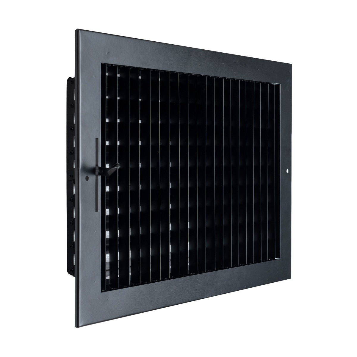 14"x10" Black Steel Adjustable Supply Register, Air Vent Cover with Damper for Sidewall Or Ceiling