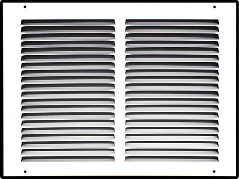 14"x10" White Steel Return Air Grille, High-Airflow HVAC Cold Air Intake for Wall & Ceiling
