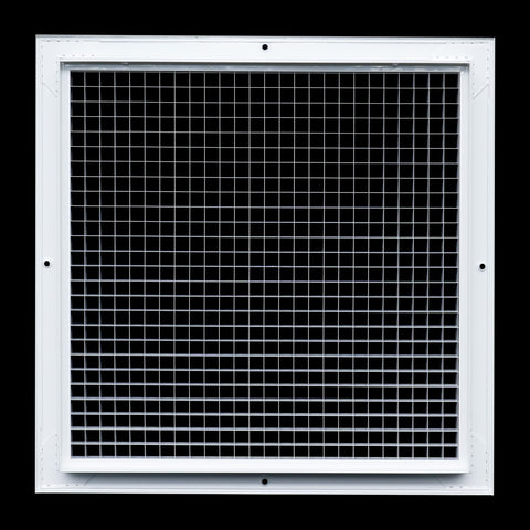 14"x14" White Aluminum Eggcrate Return Air Grille, Low-Noise High-Airflow Rust-Proof Vent Cover