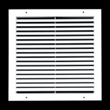 14"x14" White Aluminum Rust-Free Return Air Grille, High-Airflow HVAC Cold Air Intake for Wall & Ceiling