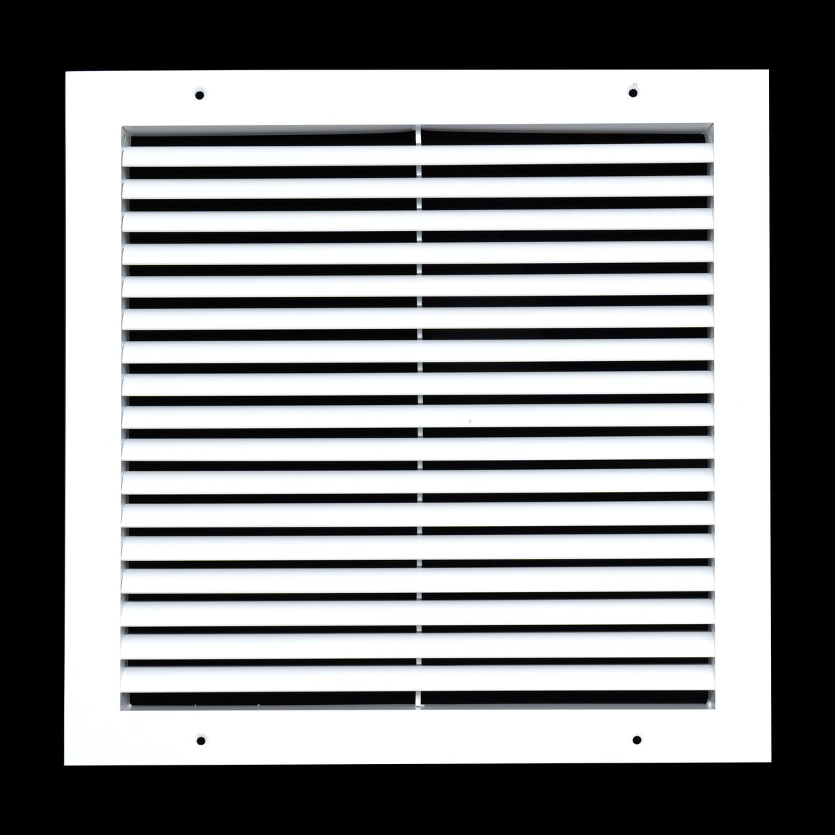 14"x14" White Aluminum Rust-Free Return Air Grille, High-Airflow HVAC Cold Air Intake for Wall & Ceiling