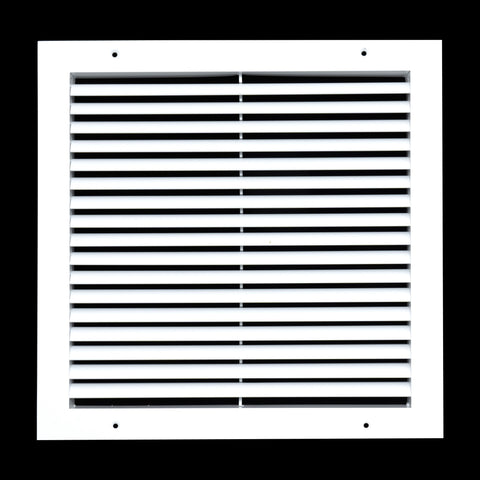 14"x14" White Aluminum Rust-Free Return Air Grille, High-Airflow HVAC Cold Air Intake for Wall & Ceiling