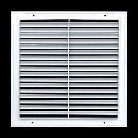 14"x14" White Aluminum Rust-Free Return Air Grille, High-Airflow HVAC Cold Air Intake for Wall & Ceiling