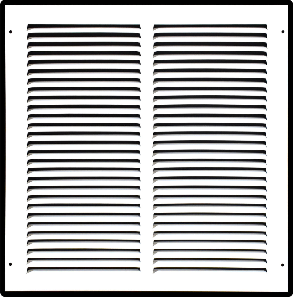 14"x14" White Steel Return Air Grille, High-Airflow HVAC Cold Air Intake for Wall & Ceiling