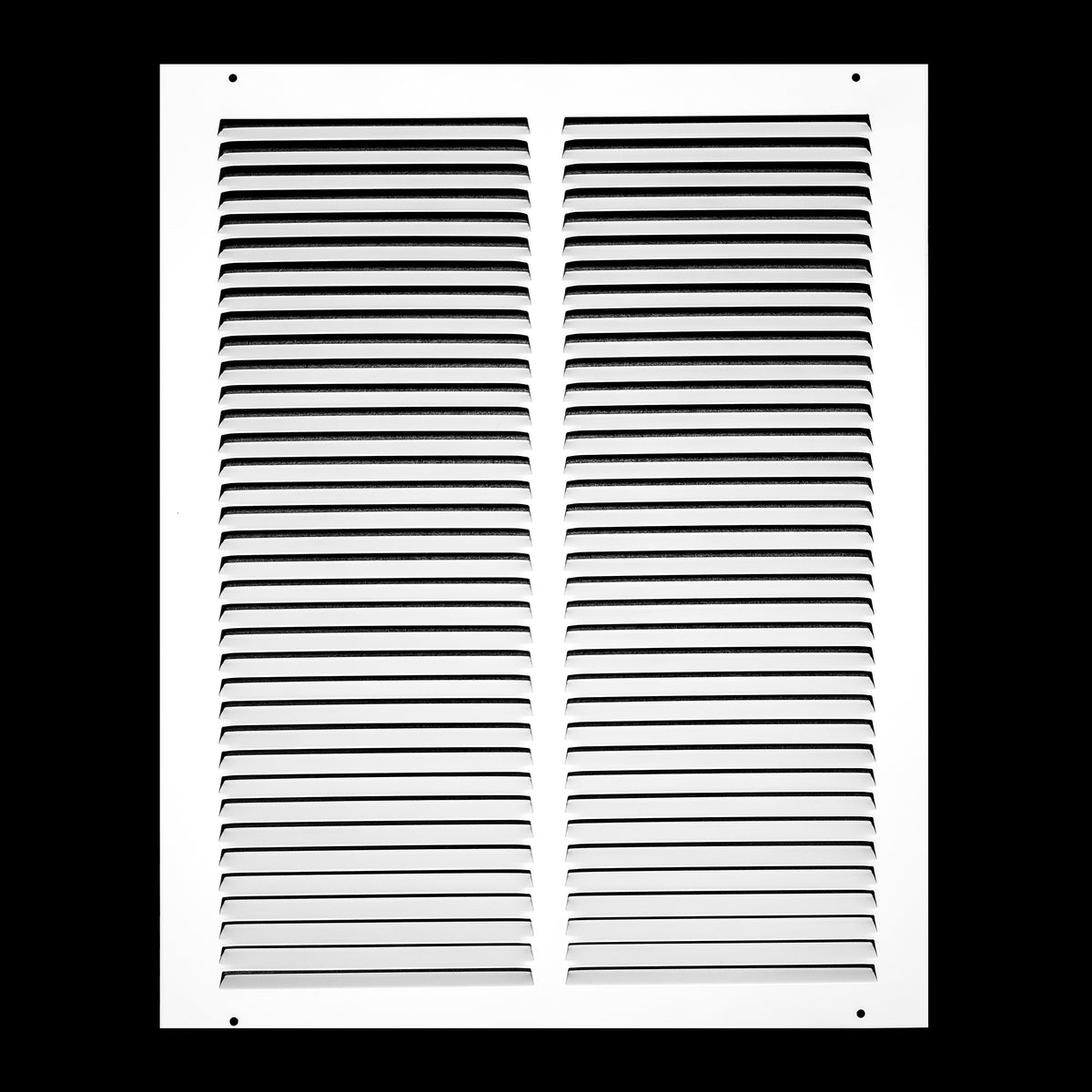 14"x18" White Steel Return Air Grille, High-Airflow HVAC Cold Air Intake for Wall & Ceiling