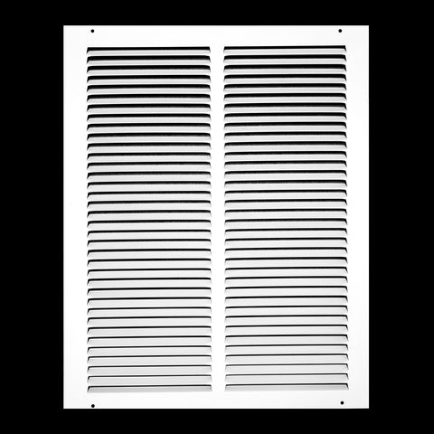 14"x18" White Steel Return Air Grille, High-Airflow HVAC Cold Air Intake for Wall & Ceiling
