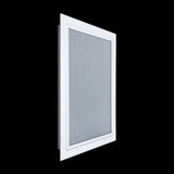 14"x20" White Aluminum Return Air Filter Grille, Removable Door